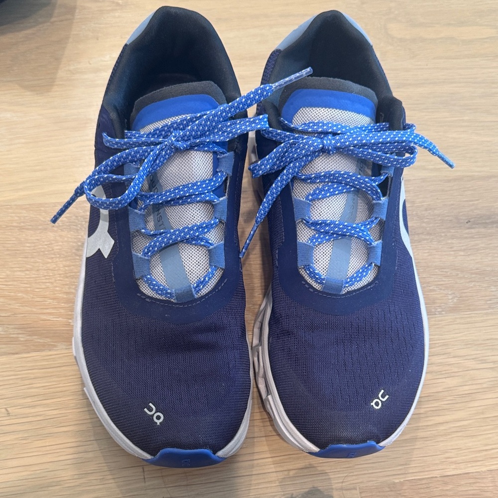 On Running Dark Blue and Light Blue Sneakers
